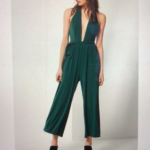 UO Daria Plunging Tie Jumpsuit
